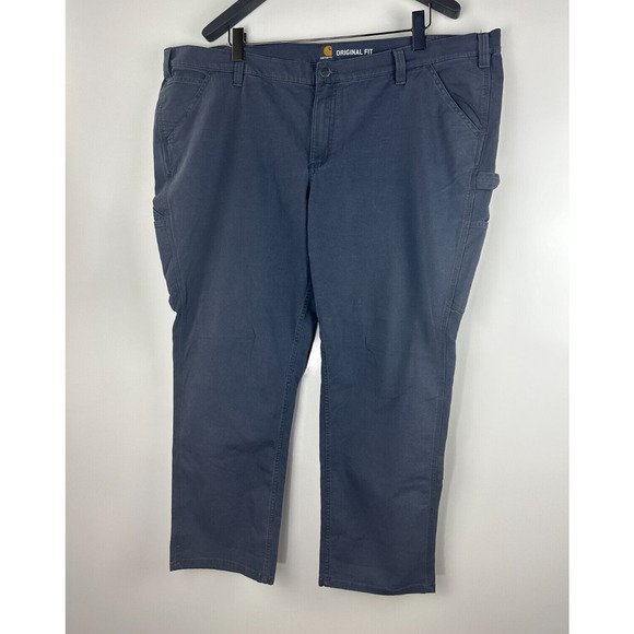 Carhartt Coal Loose Fit Crawford Rugged Flex Pants 102080 011 Women's Size 24W - Picture 11 of 12
